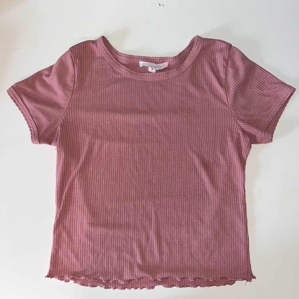 Hippie Rose Ruched Baby Tee